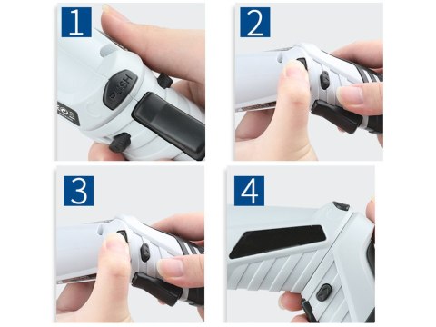 Wkrętarka akumulatorowa mini wkrętak zestaw 45 elementy bity walizka usb