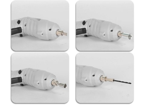 Wkrętarka akumulatorowa mini wkrętak zestaw 45 elementy bity walizka usb