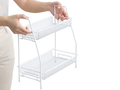 Półka kuchenna organizer kuchenny stojący dwupoziomowy loft na przyprawy