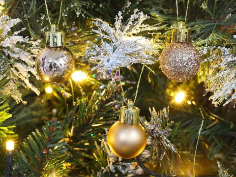Bombki choinkowe na choinkę zestaw 30szt złote brokatowe blyszczące matowe