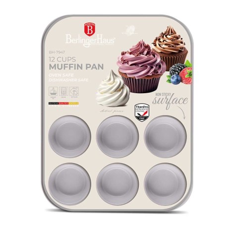 FORMA TYTANOWA DO 12 MUFFINEK BERLINGER HAUS BH-7947 TAUPE