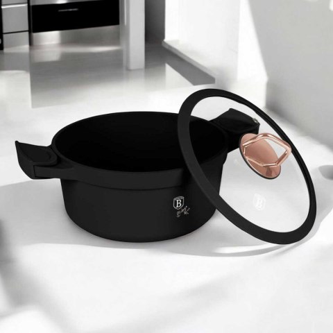 GARNEK TYTANOWY 24cm BERLINGER HAUS BH-1457 BLACK ROSE