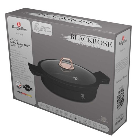GARNEK TYTANOWY 28cm BERLINGER HAUS BH-1455 BLACK ROSE