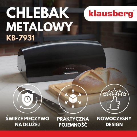 CHLEBAK POJEMNIK STALOWY NA PIECZYWO KLAUSBERG KB-7931