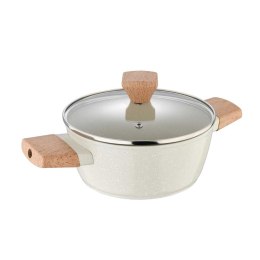 GARNEK MARMURKOWY 20cm Z POKRYWĄ BERGNER BG-34745 NATURALLY