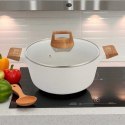 GARNEK MARMURKOWY 28cm Z POKRYWĄ BERGNER BG-30643 NATURALLY