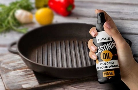 OLEJ 150ml DO KONSERWACJI SEZONOWANIA NACZYĆ ŻELIWNYCH