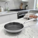 PATELNIA STALOWA 30cm Z POWŁOKĄ PLASTER MIODU 5553