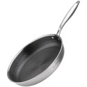 PATELNIA STALOWA 30cm Z POWŁOKĄ PLASTER MIODU E-7550
