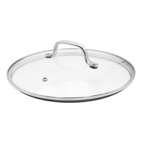 PATELNIA STALOWA Z POKRYWKĄ 30cm POWŁOKA PLASTER MIODU 5557